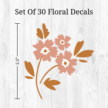 Boho Flowers Wall Decals